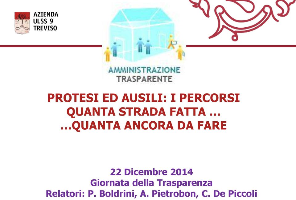 Dicembre 2014 Giornata della Trasparenza