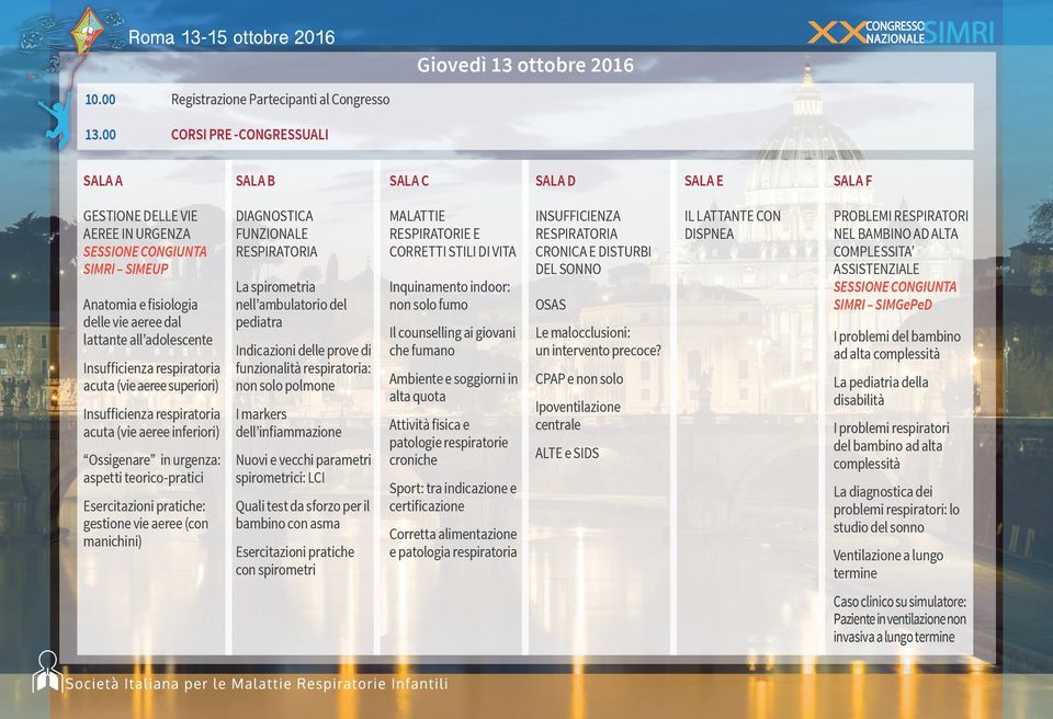 Insufficienza respiratoria acuta (vie aeree superiori) Insufficienza respiratoria acuta (vie aeree inferiori) Ossigenare in urgenza: aspetti teorico-pratici Esercitazioni pratiche: gestione vie aeree