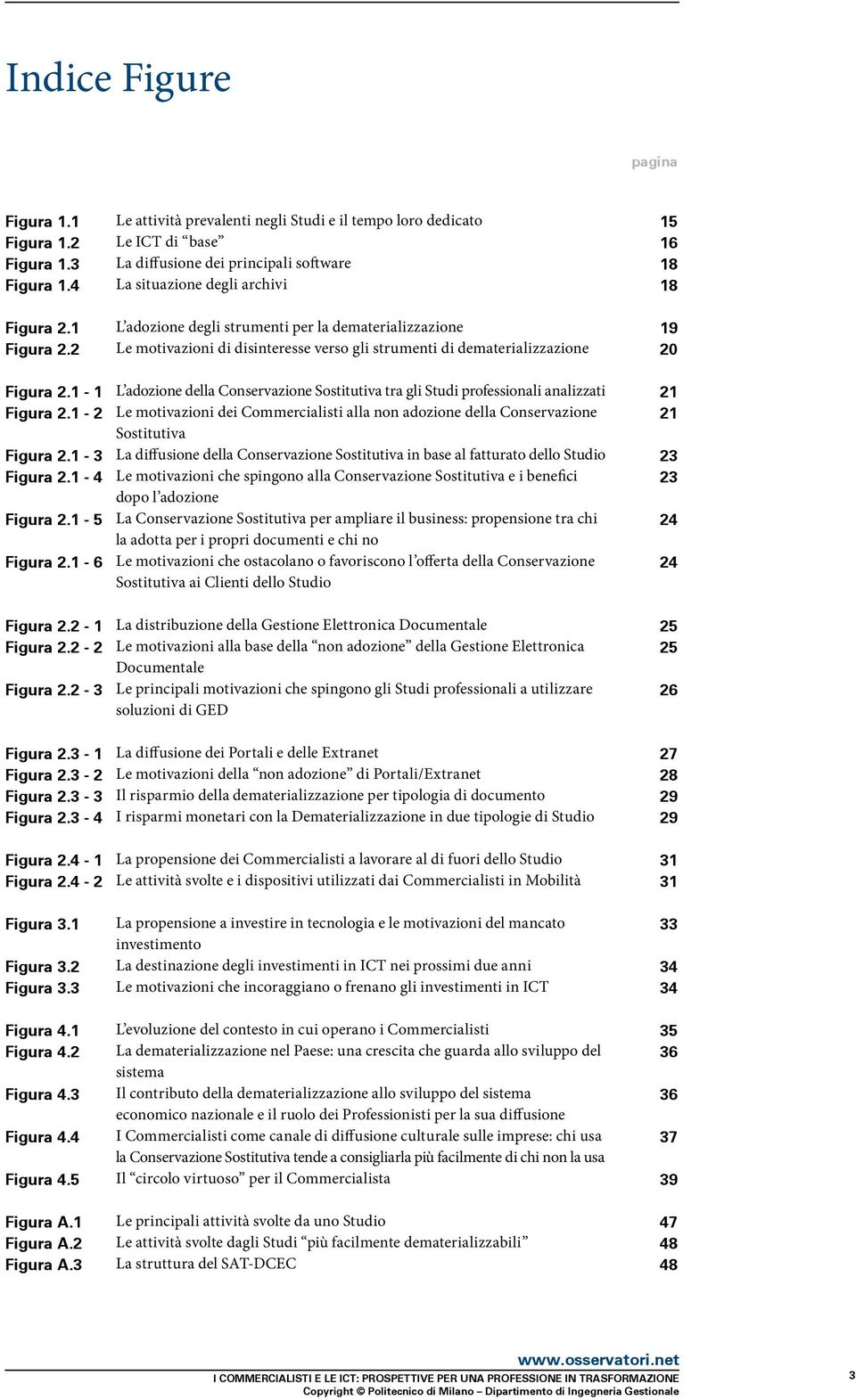 1-1 L adozione della Conservazione Sostitutiva tra gli Studi professionali analizzati 21 Figura 2.1-2 Le motivazioni dei Commercialisti alla non adozione della Conservazione 21 Sostitutiva Figura 2.
