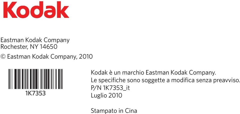 Kodak Company.