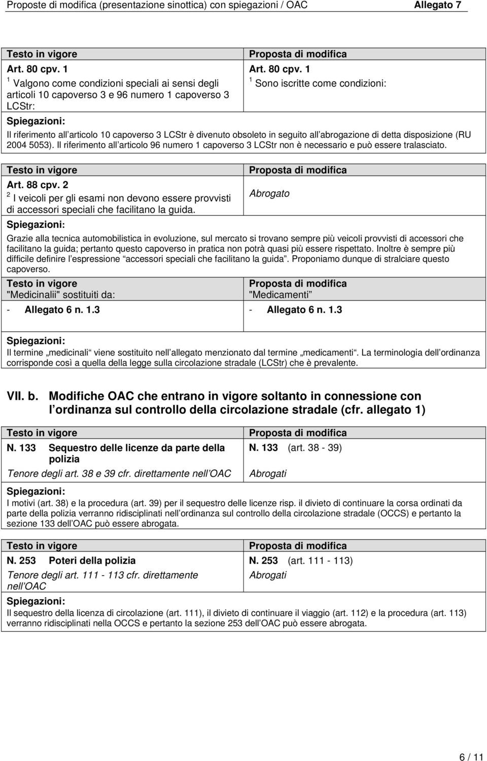 2 2 I veicoli per gli esami non devono essere provvisti di accessori speciali che facilitano la guida.