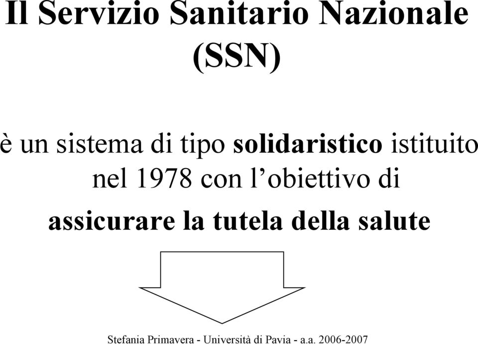 solidaristico istituito nel 1978