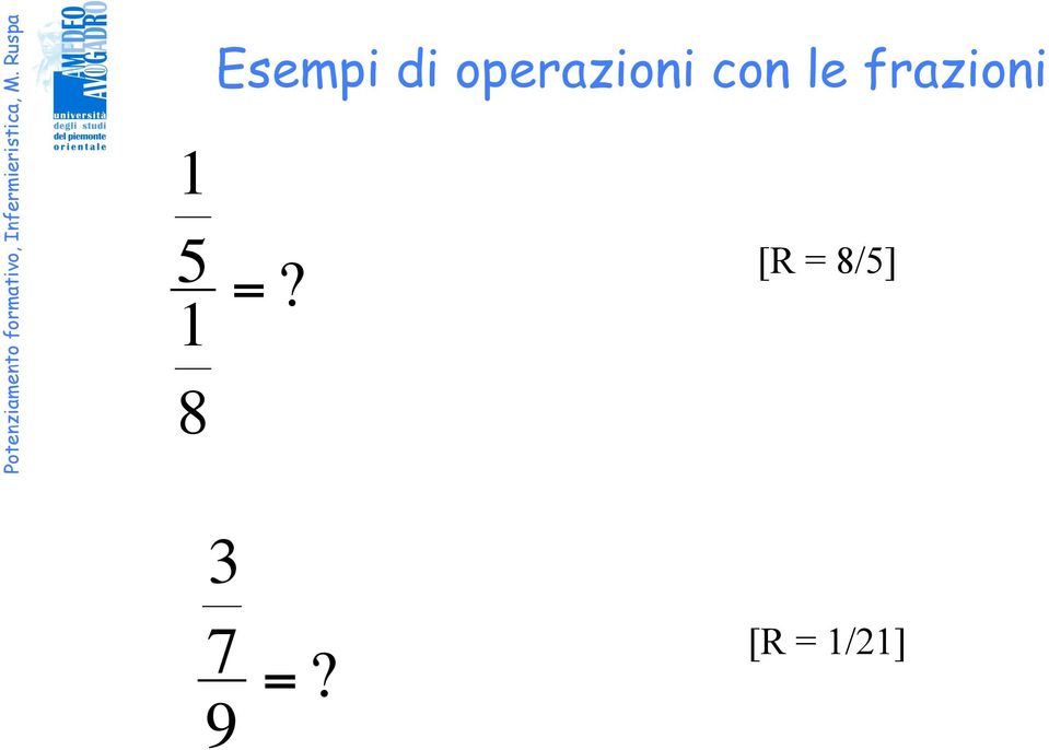 frazioni =?