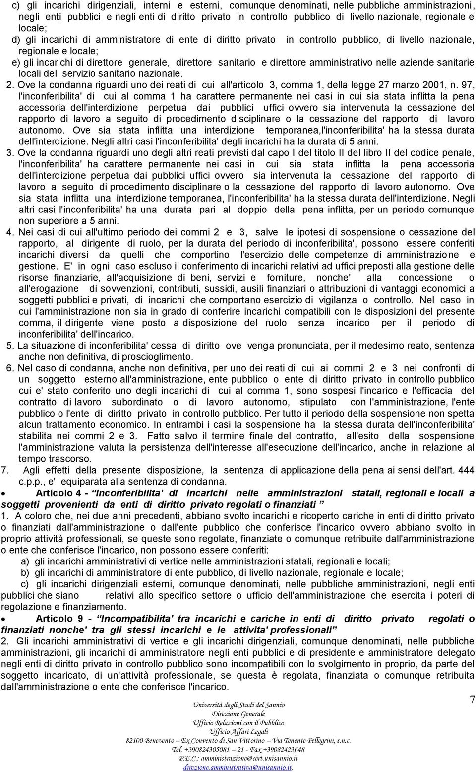 sanitario e direttore amministrativo nelle aziende sanitarie locali del servizio sanitario nazionale. 2.