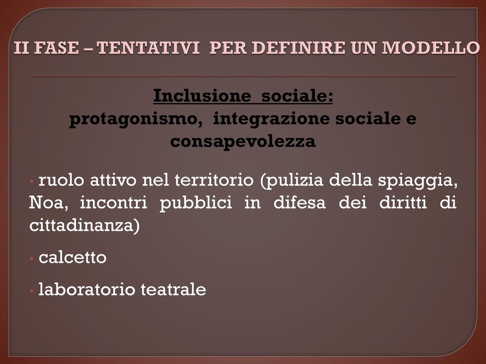 (pulizia della spiaggia, Noa, incontri pubblici in