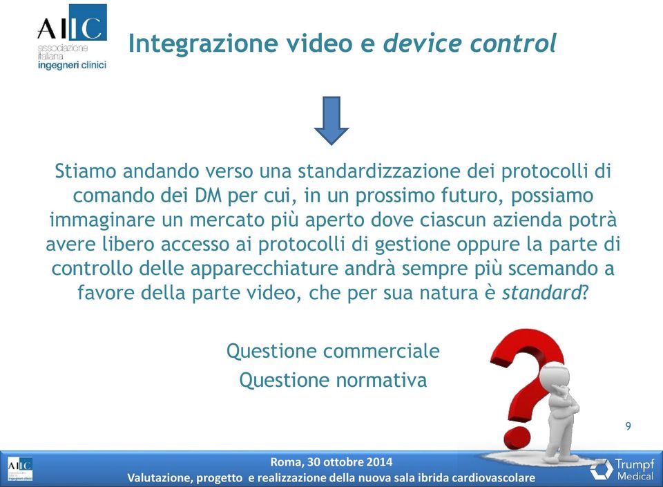 libero accesso ai protocolli di gestione oppure la parte di controllo delle apparecchiature andrà sempre più