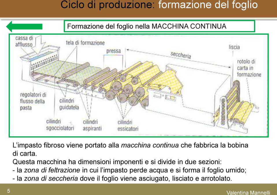 Questa macchina ha dimensioni imponenti e si divide in due sezioni: - la zona di feltrazione in cui l