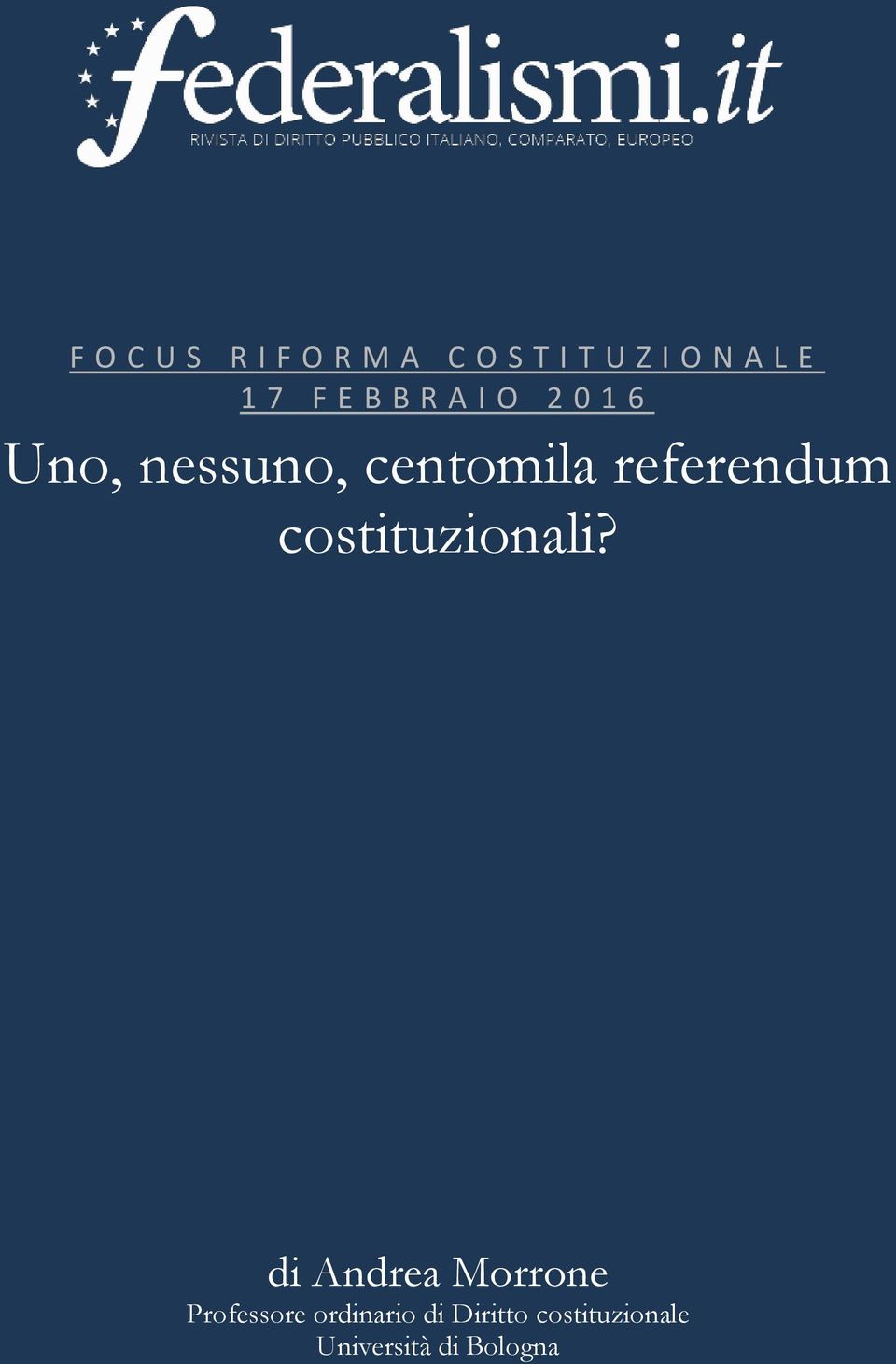 referendum costituzionali?