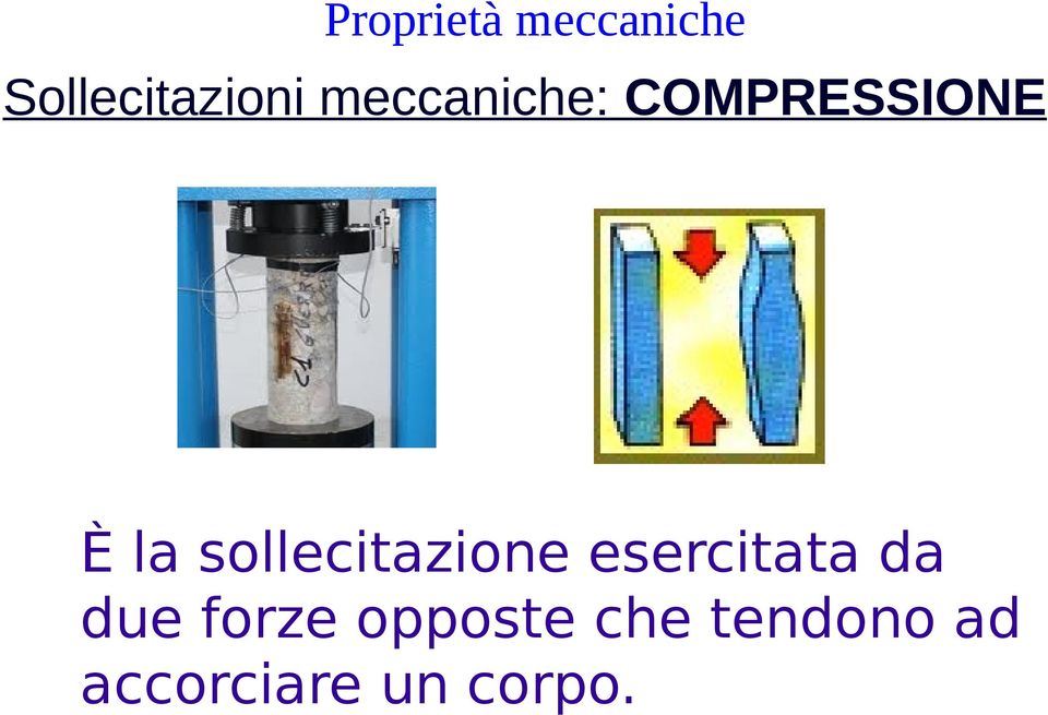 sollecitazione esercitata da due