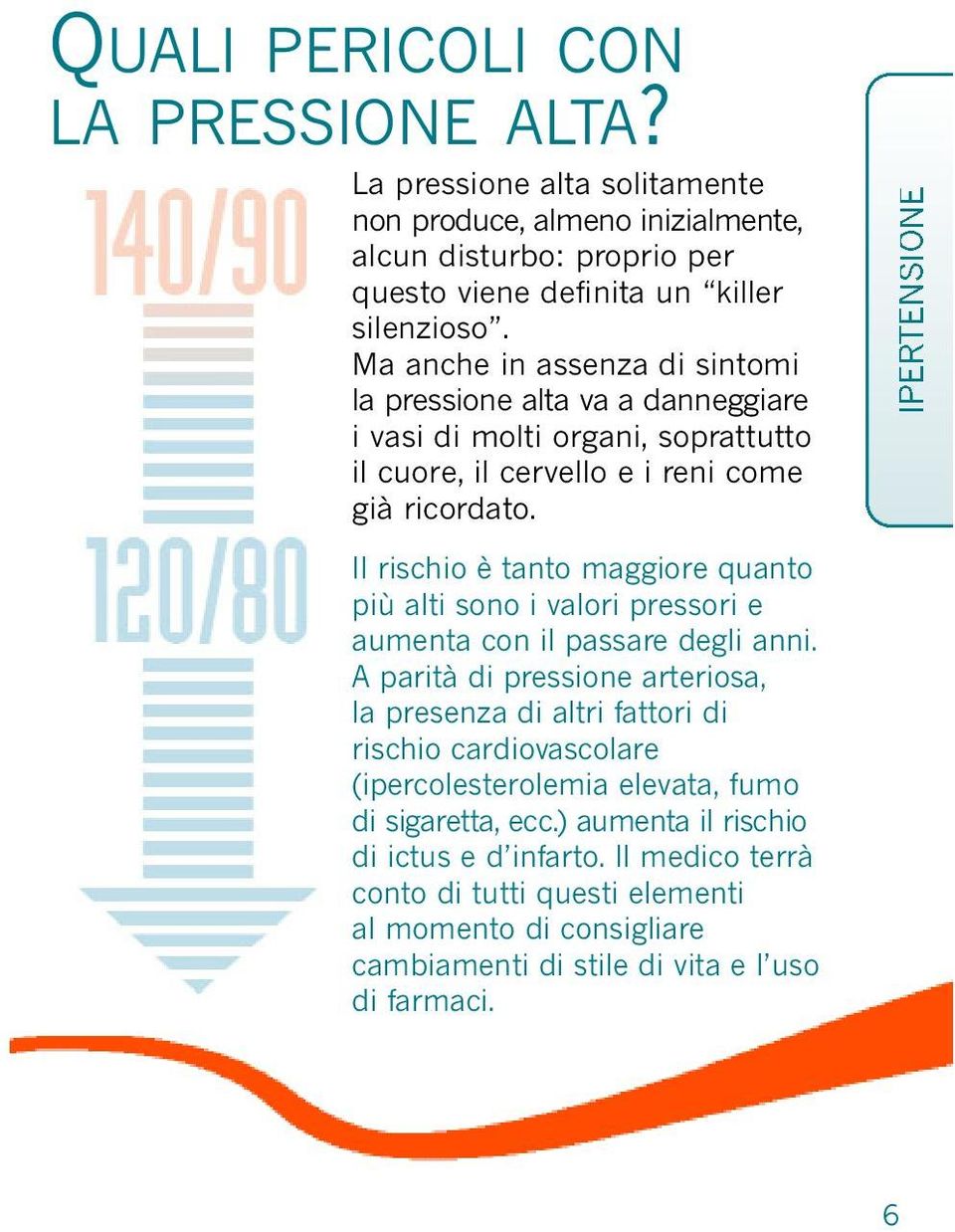 Il rischio è tanto maggiore quanto più alti sono i valori pressori e aumenta con il passare degli anni.