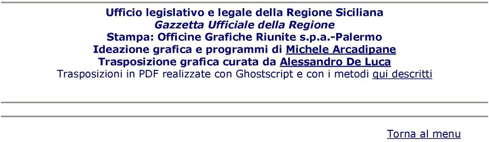 pa: Officine Grafiche Riunite s.p.a.-palermo Ideazione grafica e programmi di