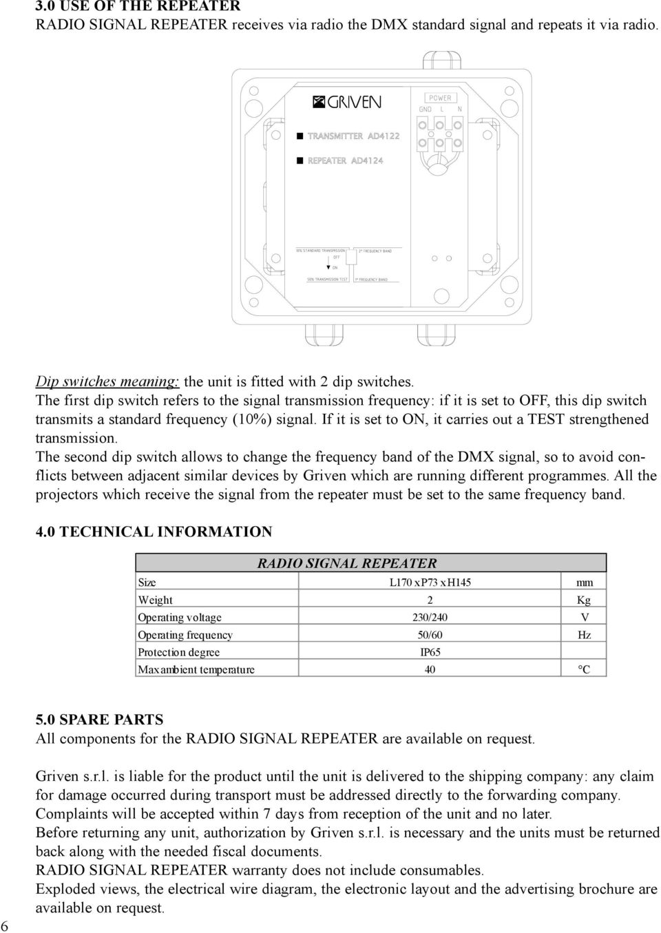 If it is set to ON, it carries out a TEST strengthened transmission.