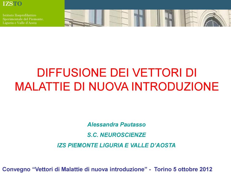 NEUROSCIENZE IZS PIEMONTE LIGURIA E VALLE D AOSTA