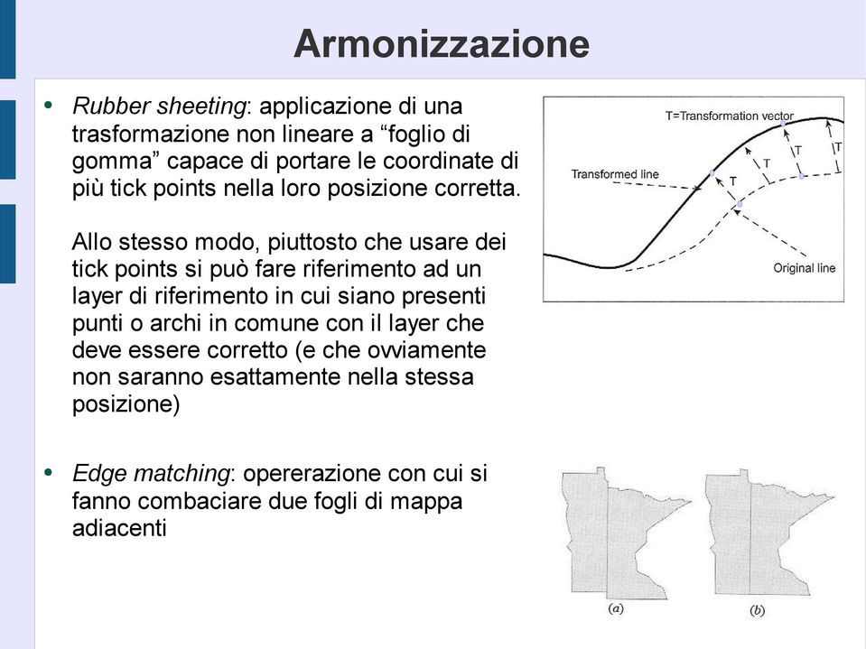 Allo stesso modo, piuttosto che usare dei tick points si può fare riferimento ad un layer di riferimento in cui siano presenti