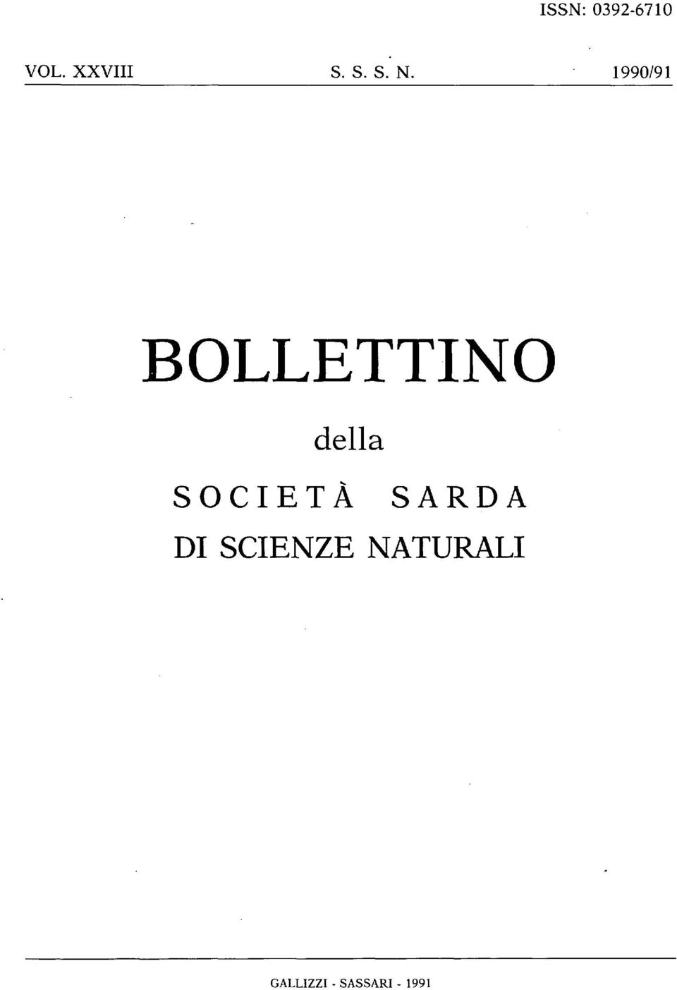 1990/91 BOLLETTINO della