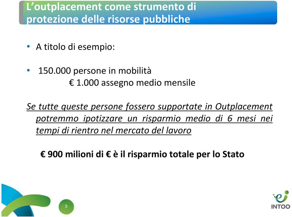 000 assegno medio mensile Se tutte queste persone fossero supportate in Outplacement