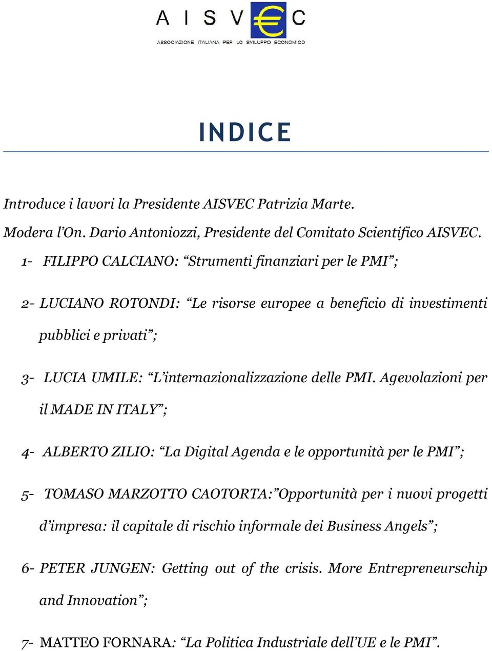 internazionalizzazione delle PMI.