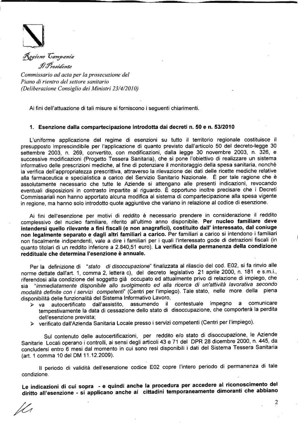 decreto-legge 30 settembre 2003, n. 269, convertito, con modificazioni, dalla legge 30 novembre 2003, n.