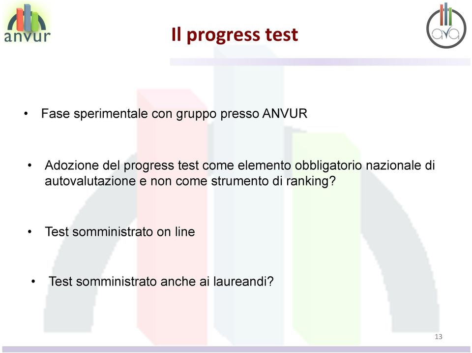 nazionale di autovalutazione e non come strumento di ranking?