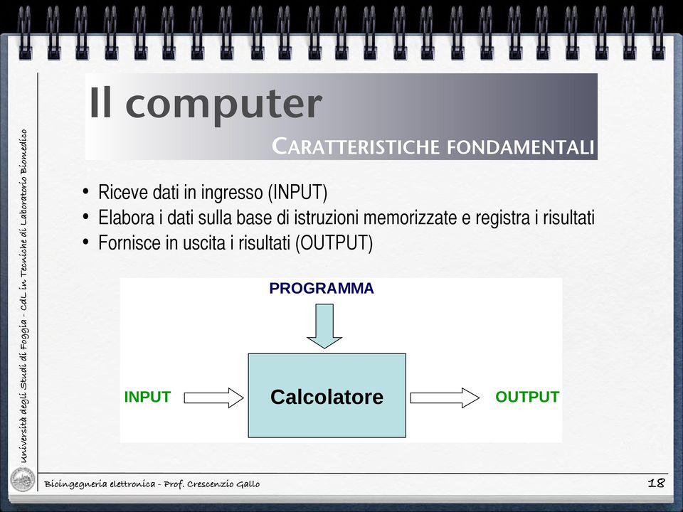 risultati di istruzioni (OUTPUT).