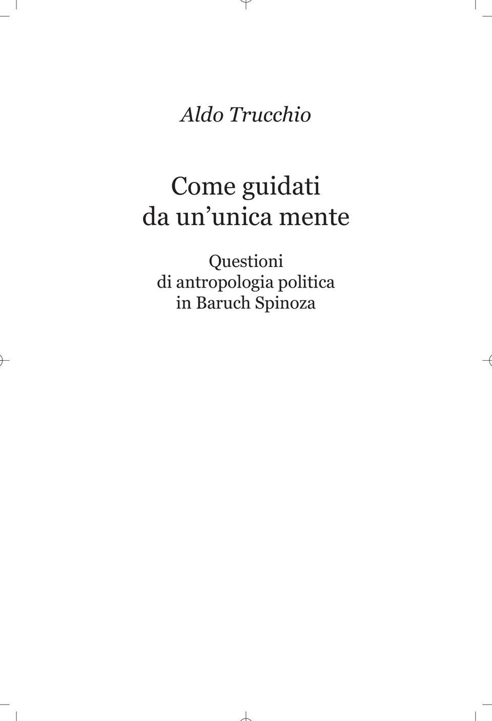 antropologia politica in Baruch