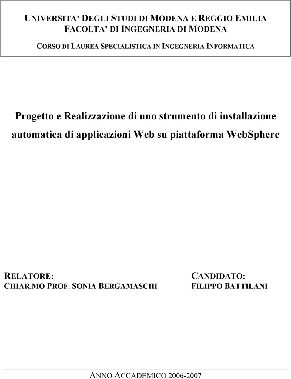 strumento di installazione automatica di applicazioni Web su piattaforma WebSphere