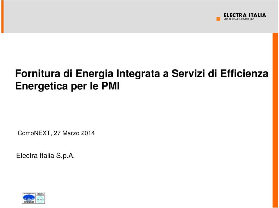 Energetica per le PMI