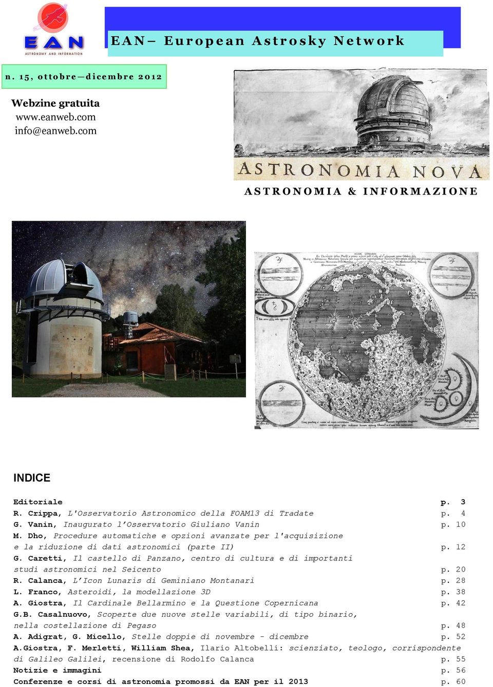 Dho, Procedure automatiche e opzioni avanzate per l'acquisizione e la riduzione di dati astronomici (parte II) p. 12 G.