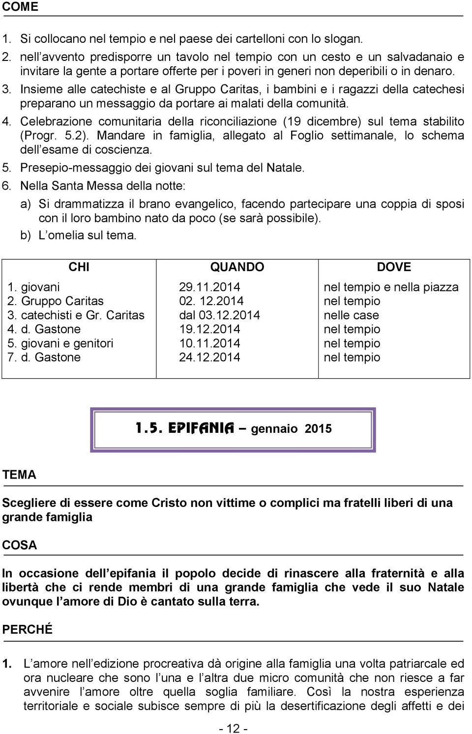 Insieme alle catechiste e al Gruppo Caritas, i bambini e i ragazzi della catechesi preparano un messaggio da portare ai malati della comunità. 4.