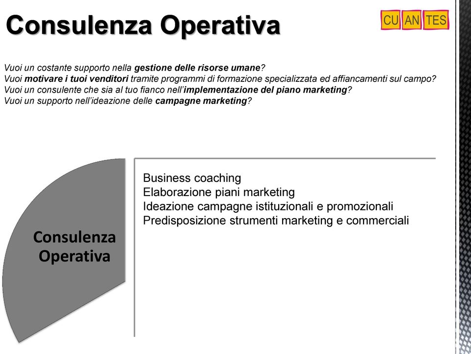 Vuoi un consulente che sia al tuo fianco nell implementazione del piano marketing?