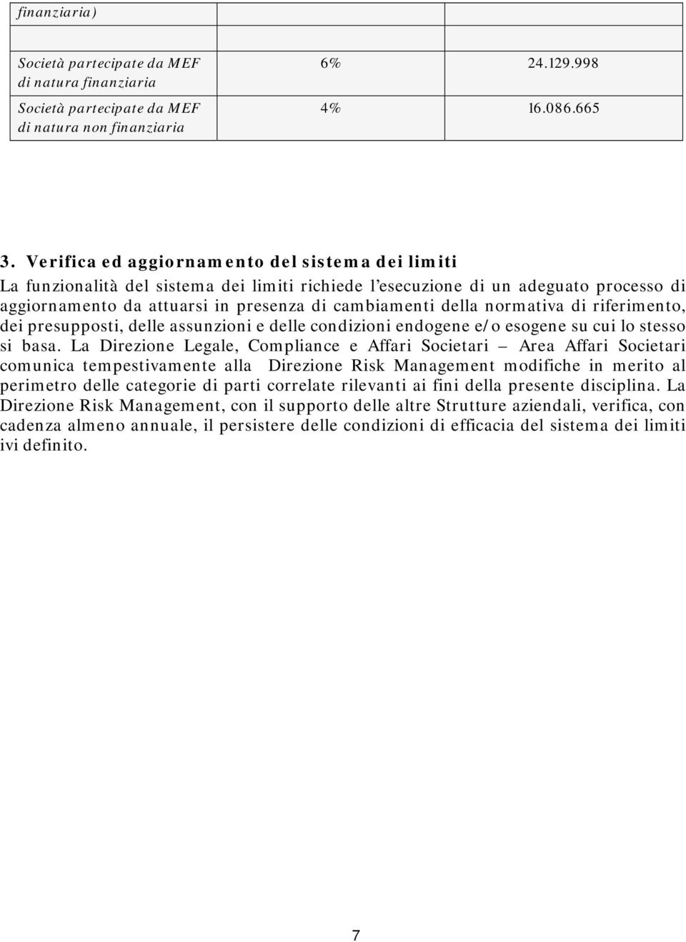 normativa di riferimento, dei presupposti, delle assunzioni e delle condizioni endogene e/o esogene su cui lo stesso si basa.