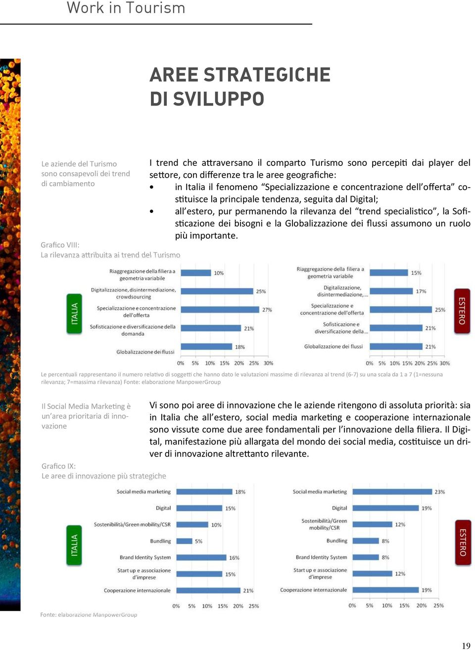 Digital; all estero, pur permanendo la rilevanza del trend specialis co, la Sofis cazione dei bisogni e la Globalizzazione dei flussi assumono un ruolo più importante.