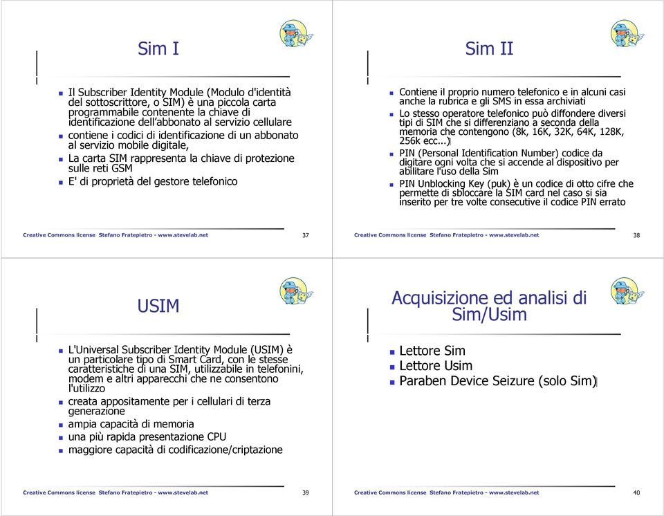 proprio numero telefonico e in alcuni casi anche la rubrica e gli SMS in essa archiviati Lo stesso operatore telefonico può diffondere diversi tipi di SIM che si differenziano a seconda della memoria