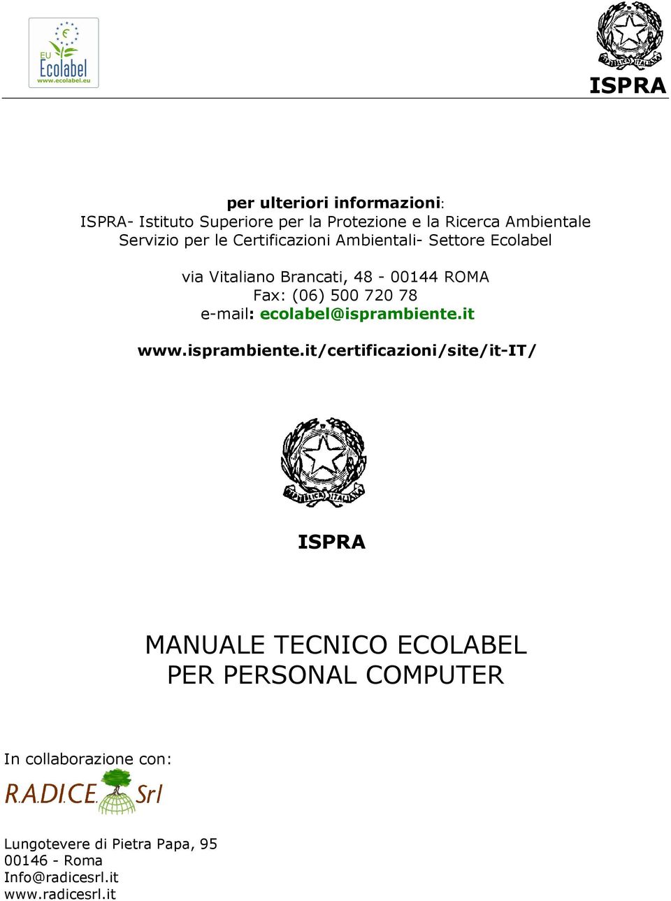 ecolabel@isprambiente.