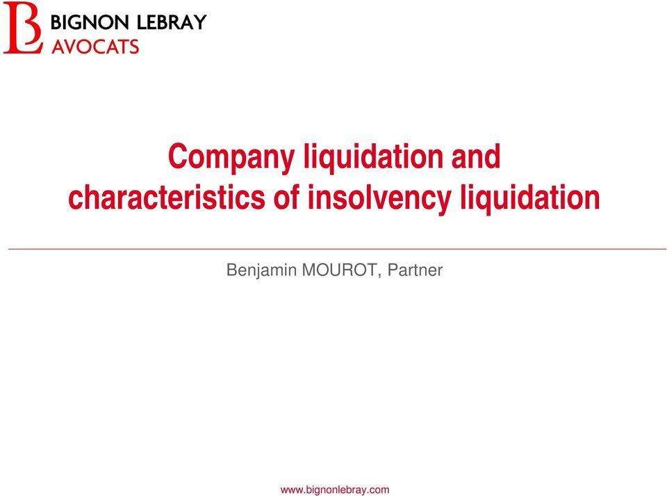 insolvency liquidation