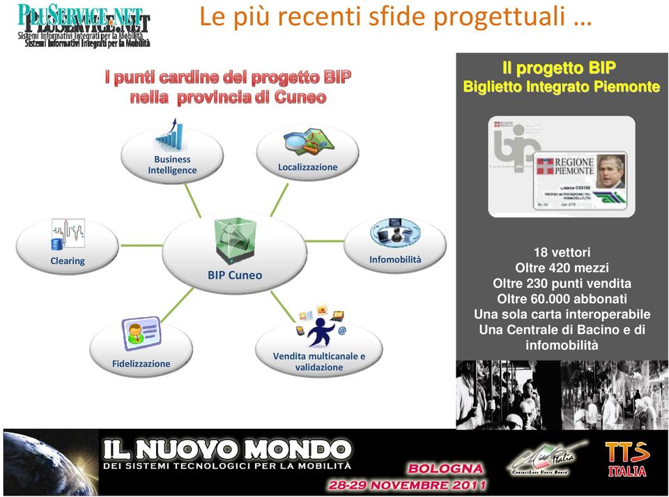 multicanale e validazione Infomobilità 18 vettori Oltre 420 mezzi Oltre 230 punti