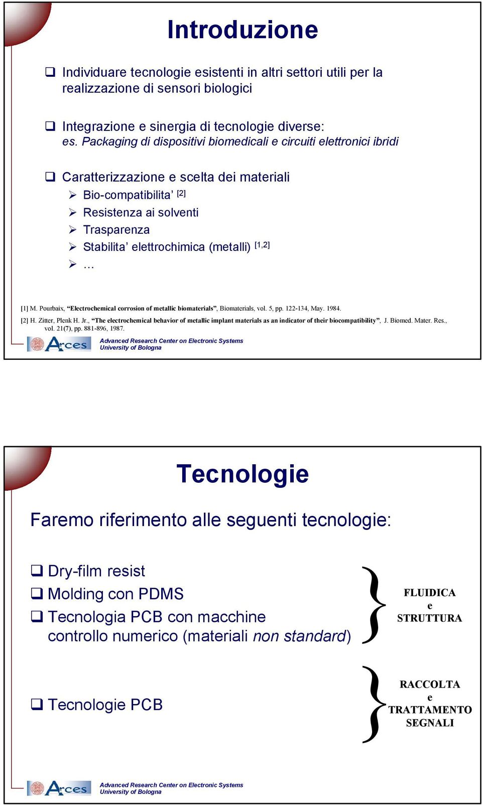 [1,2] [1] M. Pourbaix, Electrochemical corrosion of metallic biomaterials, Biomaterials, vol. 5, pp. 122-134, May. 1984. [2] H. Zitter, Plenk H. Jr.