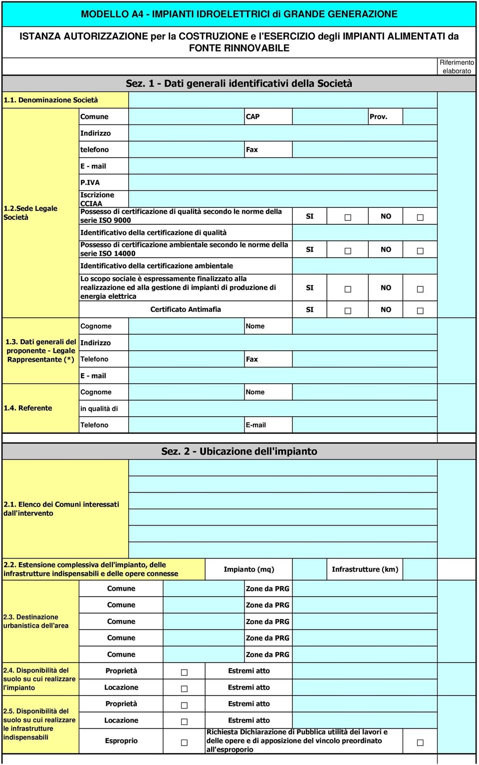 2.Sede Legale Società E - mail P.