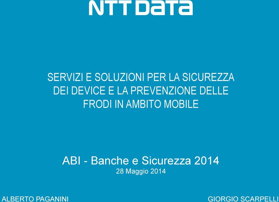 AMBITO MOBILE ABI - Banche e Sicurezza 2014