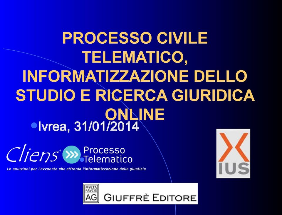 INFORMATIZZAZIONE DELLO