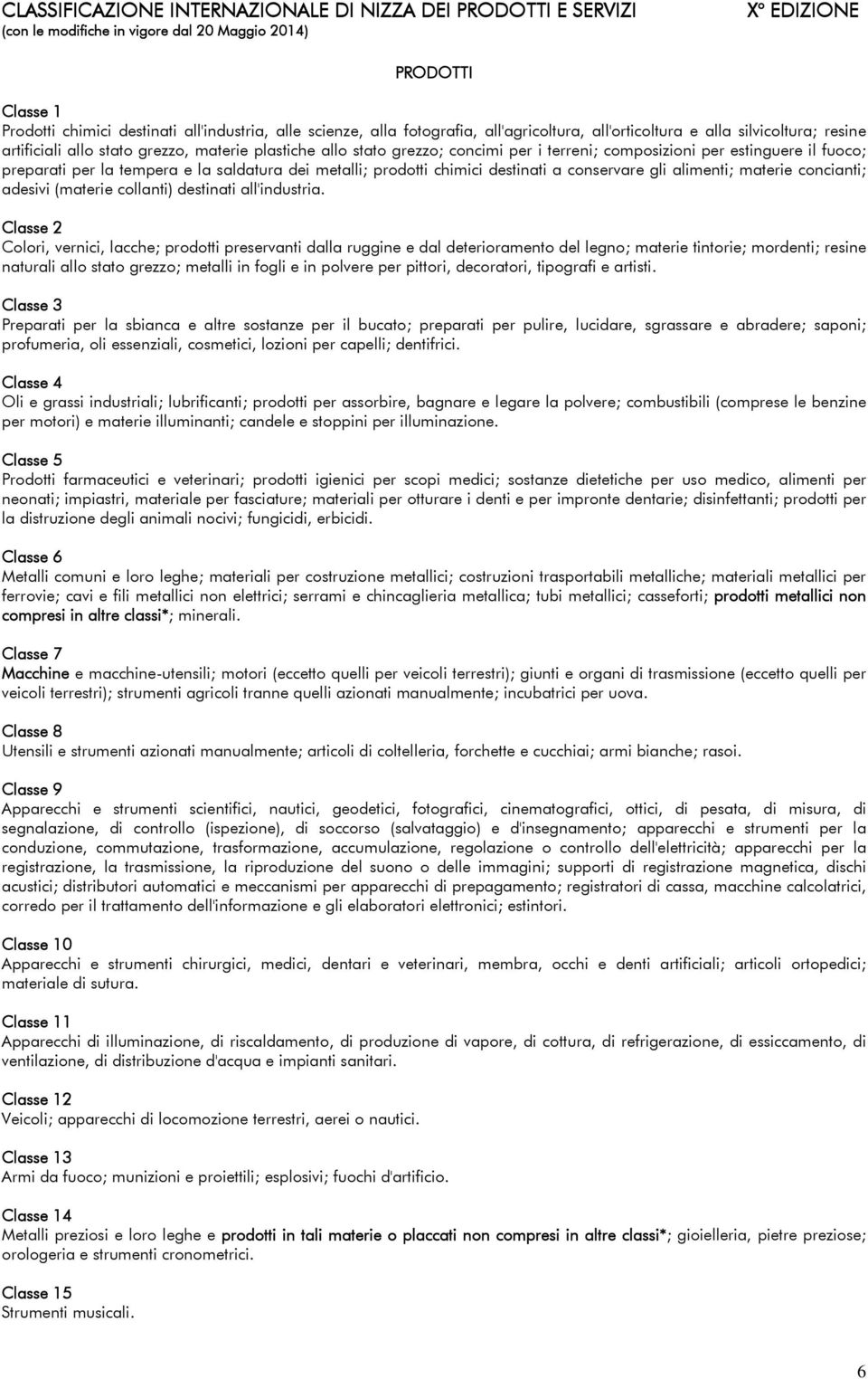 fuoco; preparati per la tempera e la saldatura dei metalli; prodotti chimici destinati a conservare gli alimenti; materie concianti; adesivi (materie collanti) destinati all'industria.