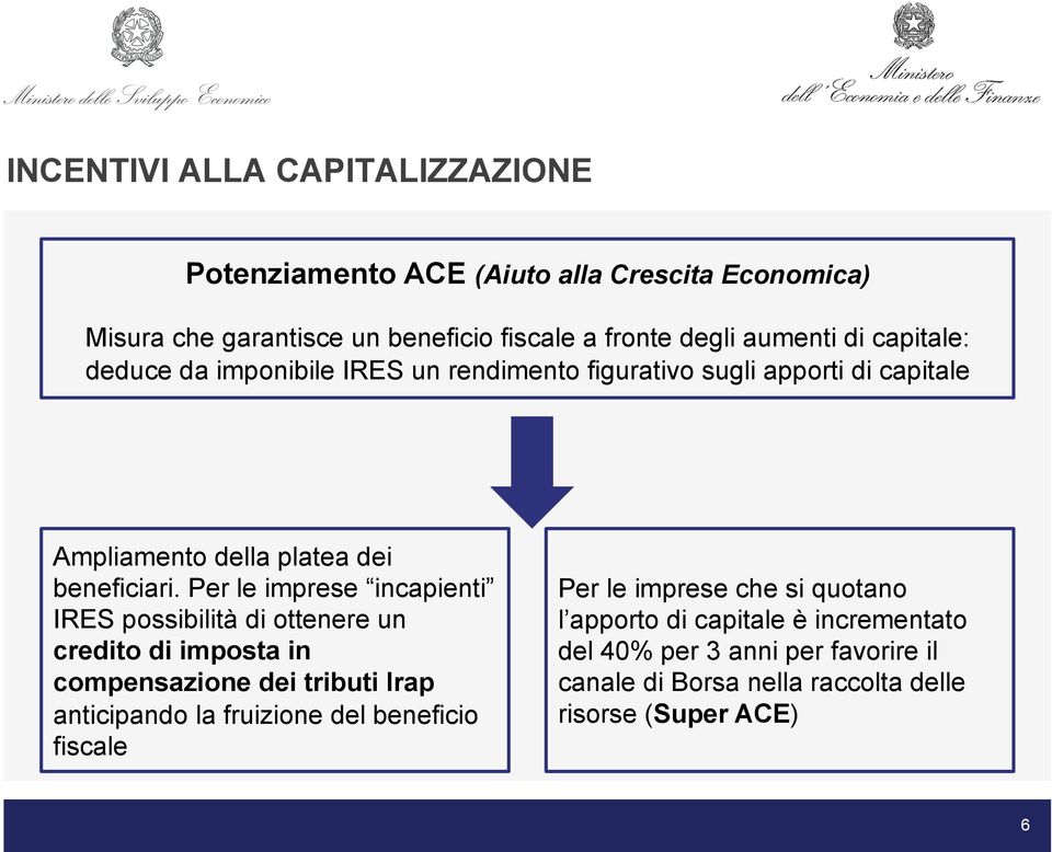 Per le imprese incapienti IRES possibilità di ottenere un credito di imposta in compensazione dei tributi Irap anticipando la fruizione del beneficio