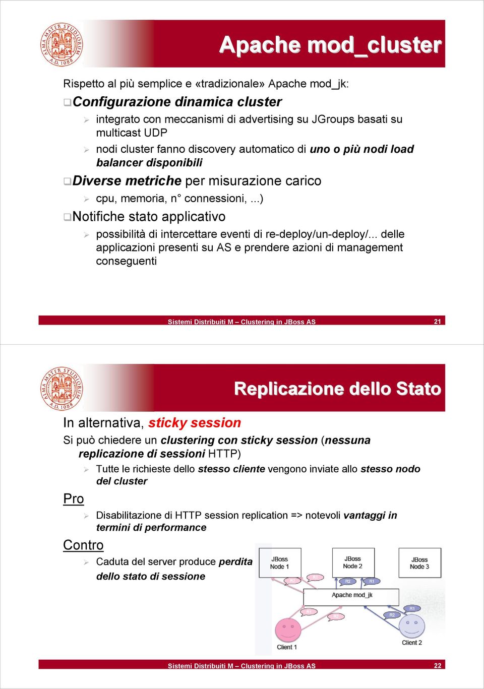 ..) Notifiche stato applicativo possibilità di intercettare eventi di re-deploy/un-deploy/.