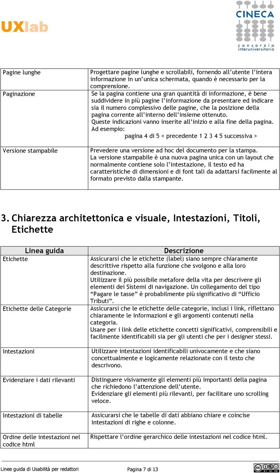 pagina corrente all interno dell insieme ottenuto. Queste indicazioni vanno inserite all inizio e alla fine della pagina.