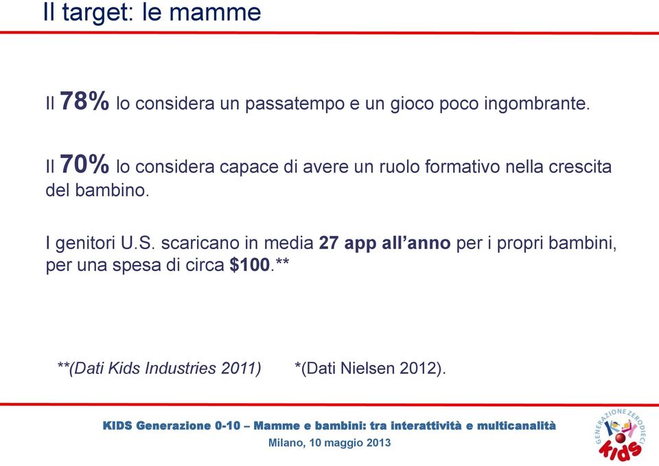 Il 70% lo considera capace di avere un ruolo formativo nella crescita del