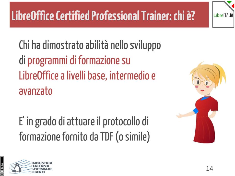 formazione su LibreOffice a livelli base, intermedio e