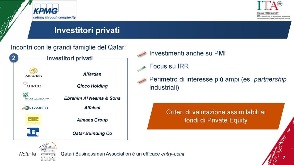 partnership industriali).