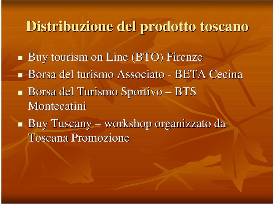 BETA Cecina Borsa del Turismo Sportivo BTS