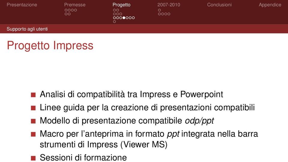 di presentazione compatibile odp/ppt Macro per l anteprima in formato ppt