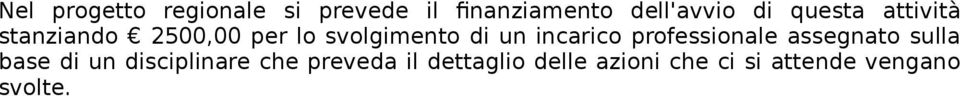 incarico professionale assegnato sulla base di un disciplinare